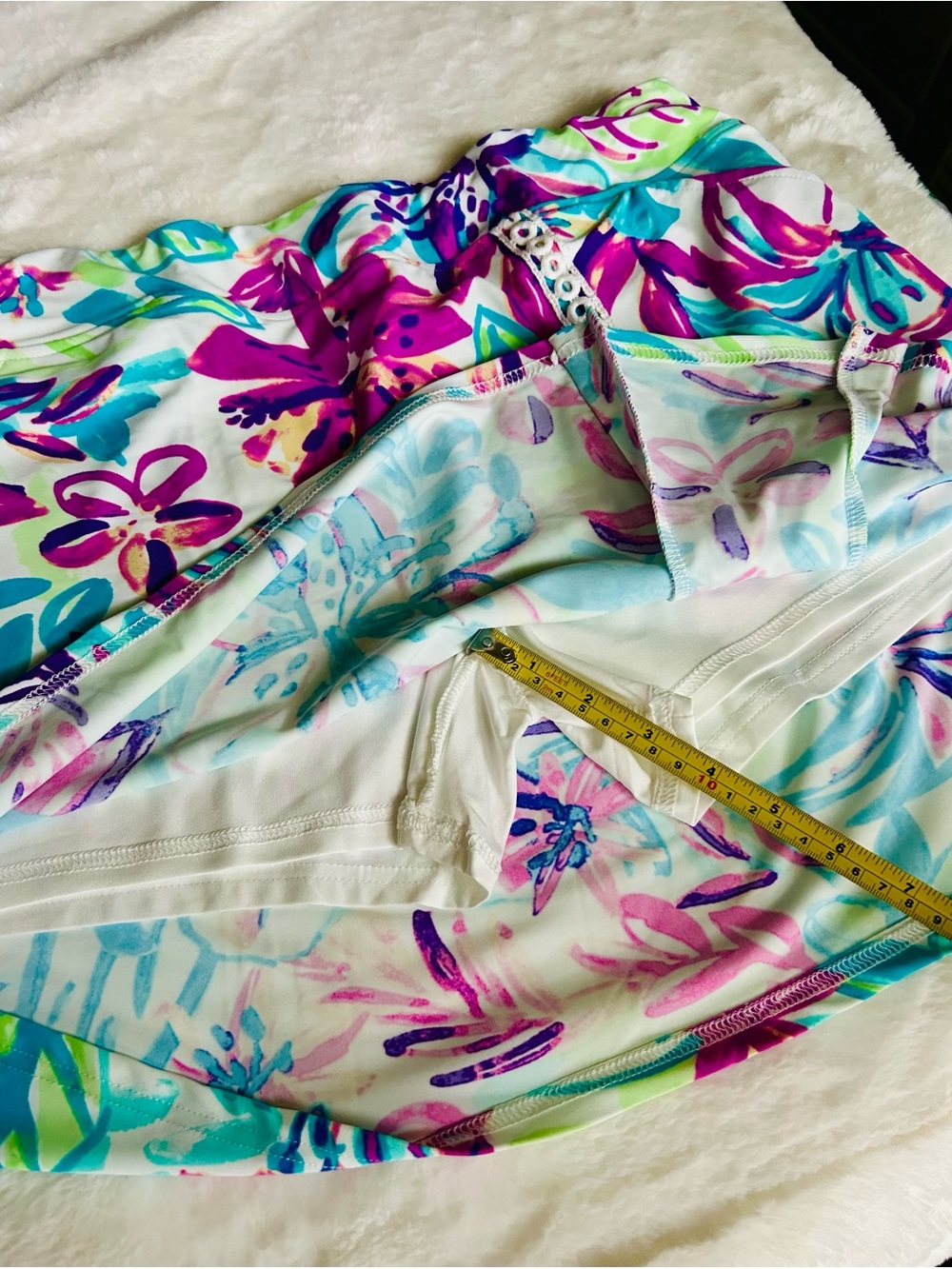 Aryeh Floral Sport Skirt/Skort in vibrant floral pattern. - Picture 6 of 7